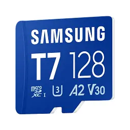 Карта пам'яті Samsung 128GB microSDXC class 10 UHS-I U3 V30 A2 T7 (MB-MB128T/WW) - мініатюра 3