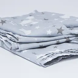 Простирадло Moon&Star Silver Stars Бязь Gold Люкс 110х160 см (MS-860000175)