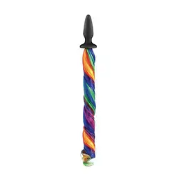 Анальна пробка з хвостиком Ns Novelties Unicorn Tails Pastel, 9,9х3,2 см, різнокольоровий