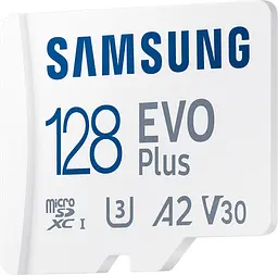Карта пам'яті Samsung microSDXC EVO Plus 128GB UHS-I U3 V30 A2 + SD Adapter (MB-MC128KA) [83220] - мініатюра 4