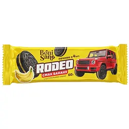 Печиво Rodeo цукрове з начинкою зі смаком банану 60 г