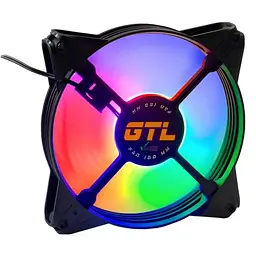 Вентилятор GTL 120 мм Multicolor F1, Black (GTL-120LMCF1) - мініатюра 2