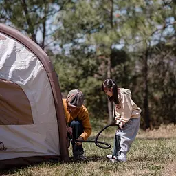 Намет тримісний надувний для кемпінгу Naturehike (CNH23ZP12002) бежевий - мініатюра 3