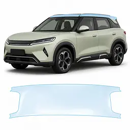 Антигравійна захисна бронеплівка за лекалами для BYD Yuan Up (Atto 2) I 2024- зона даху