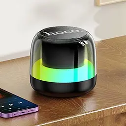 Портативна bluetooth колонка Hoco DS62 з LED підсвічуванням чорний - мініатюра 2
