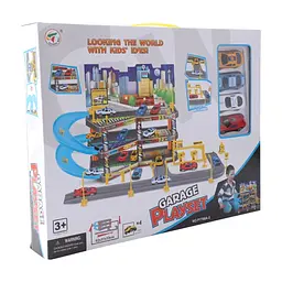 Ігровий набір Playset складаний паркінг у комплекті з 4 машинками Garage (3858894672479)