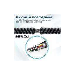 Кабель мультимедійний HDMI M to HDMI M 3.0m V2.0 90° corner Promate (prolink4k1-300.black) - мініатюра 5