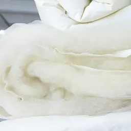 Ковдра Ideia Wool Premium вовняна зимова двошарова 200х220 см молочна (8-11774*001) - мініатюра 5