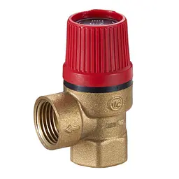 Клапан запобіжний Zegor QS-3072 для систем опалення 1/2" ВВ 2,5 бар 30412