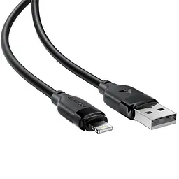 Дата кабель Acefast C16-02 USB to Lightning 2.4A (1.2m) Black - мініатюра 4