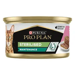 Влажный корм для стерилизованных котов Purina Pro Plan Sterilised паштет с лососем 85 г 12600685 - миниатюра 2