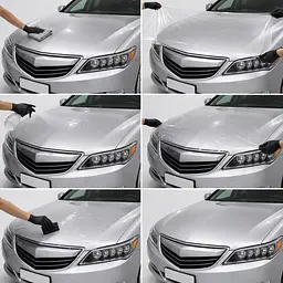 Антигравійна захисна бронеплівка за лекалами для Acura RLX I 2014-2017 - повний кузов - мініатюра 2