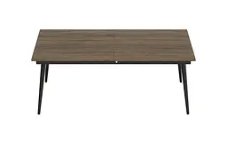 Стіл журнальний трансформер Dandi Small Ferrum-decor 45x120(160)x70 Чорний метал ДСП Дуб Сонома Трюфель 16 мм (FRD-106797) - мініатюра 9