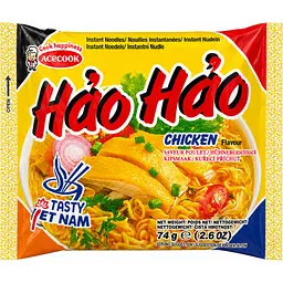 Локшина швидкого приготування Hao Hao зі смаком Курки Acecook 74г