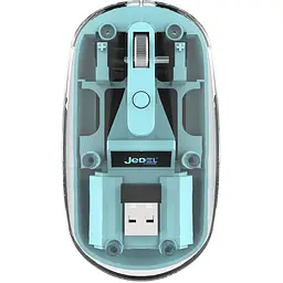 Бездротова миша Jedel WD131P прозоро-синій