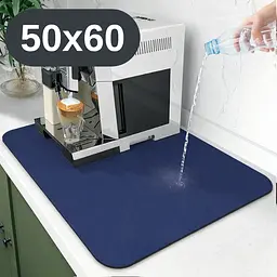 Антиковзаючий кухонний килимок 50×60 см — абсорбуючий для сушіння посуду та під кавоварку KT8001676