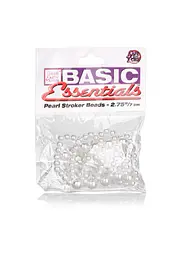 Насадка на пеніс CalExotics Basic Essentials Pearl Stroker Beads 7 см білий - мініатюра 4
