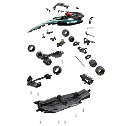 Авто-конструктор – MERCEDES-AMG F1 W15 PETRONAS (2024) (1:24) - мініатюра 2
