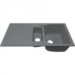 Кухонна мийка Adamant NEW LINE PLUS сіра 975x495x235 мм, з крилом 97,5 см - мініатюра 2