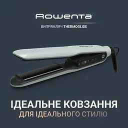 Випрямляч Rowenta Thermoglide, температурних режимів 5, 150-230С, іонізація, титан, світло-зелений - мініатюра 5