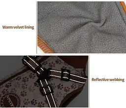 Зимова куртка для собак V.PET.B.R. Luxury Dog Jacket C519 Navy Blue - мініатюра 7
