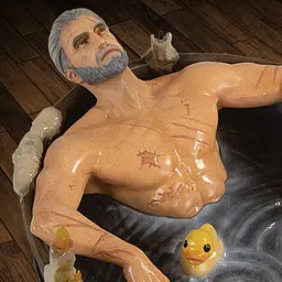 Фігурка Dark Horse Відьмак Геральт у ванні The Witcher 3 Geralt in Bath Deluxe 14 см WST GB 08 - мініатюра 4