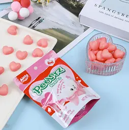 Жувальні цукерки Amos Peelerz Valentine Gummy Hearts 105г - мініатюра 4