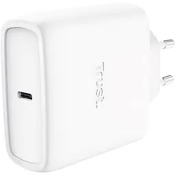 Зарядний пристрій мережевий Trust Maxo 65Вт, GaN, USB-C PD/PPS, білий - мініатюра 2