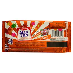 Уцінка. Шоколад молочний Корона Max Fun Манго ананас и маракуя 150 г (887856) - мініатюра 2