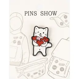 Значок Котик 0928102521-6 Різнокольоровий shop (2000999540073)