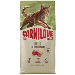 Сухий корм для стерилізованих котів Carnilove True Fresh Duck Sterilised качка 6 кг