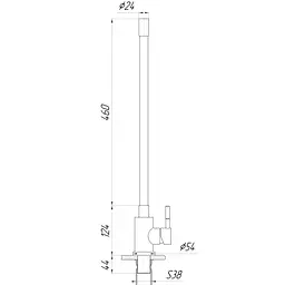 Змішувач для кухні Globus Lux Alpen SBT1-203SB-GP Графіт - мініатюра 9