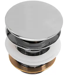 Донний клапан для ванни Rea Click-Clack chrome REA-W2007 - мініатюра 4