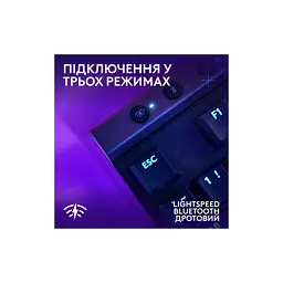 Клавіатура Logitech G515 TKL Lightspeed GL Tactile RGB Wireless/Bluetooth/USB UA Black (920-014075) - мініатюра 5