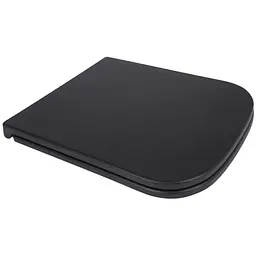 Сидіння для унітазу Qtap Tern Matt Black з мікроліфтом Slim Duroplast, Quick Release QT99HY2322MB