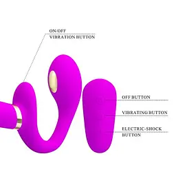 Страпон - Pretty Love Thunderbird Harnessfree Stimulator Purple - мініатюра 6