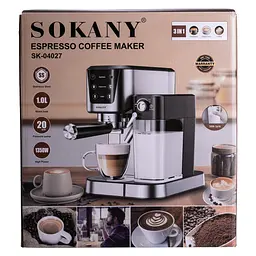 Кавомашина електрична 3 в 1 SOKANY SK-04027 з сенсорним керуванням 1350 Вт Sokany SK-04027 - мініатюра 10