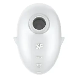 Вакуумний стимулятор клітора з вібрацією Satisfyer Cutie Ghost білий - мініатюра 2