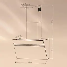 Витяжка Klarstein Alina 60 Smart (10040230) - мініатюра 6