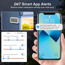 Датчик розумний - міні метеостанція WI-FI термометр гігрометр Tuya TH03 (75x44x17 мм) - мініатюра 6