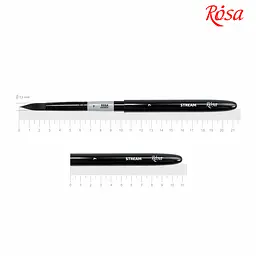 Пензель синтетика кругла TRAVEL BRUSH STREAM 158 № 7 коротка ручка ROSA