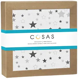 Пелюшка муслінова Cosas Stars CS1 80х100 см (MuslinDiapers_StarCarnivalGrey)