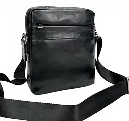 Чоловіча сумка Tiding Bag з натуральної шкіри Чорна (S8017A) - мініатюра 2
