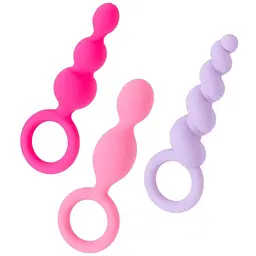 Набір анальних пробок Satisfyer Plugs Booty Call, 3 шт, Різнокольоровий