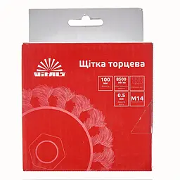 Щітка-чашка Vitals плетена сталь 100 мм М14, 0.5 мм (174505) - мініатюра 4