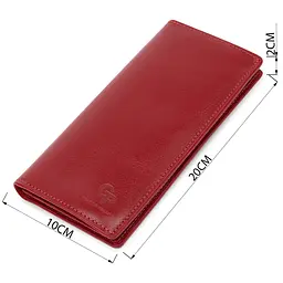 Вертикальне жіноче портмоне Grande Pelle 11555 червоний - мініатюра 3