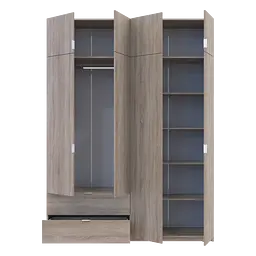 Розпашна Шафа для одягу Doros Лукас Дуб Сонома 180х50х240 (80737731) - мініатюра 5