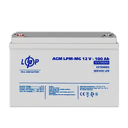 Акумулятор мультигелевий LPM-MG 12V - 100 Ah - мініатюра 2