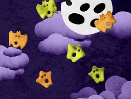 Овочеві чіпси Sensible Portions Gluten-Free Ghosts Bats Sea Salt Garden 14г - мініатюра 2