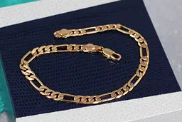 Браслет Xuping Jewelry фігаро 20 см 5 мм золотистий